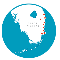 South Florida Map, areas we cover - The CJ Mingolelli Team at Douglas Elliman Real Estate
