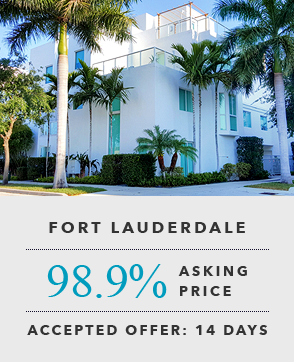 Sold and Closed at 98.9% of asking price in Fort Lauderdale, FL - accepted offer 14 days