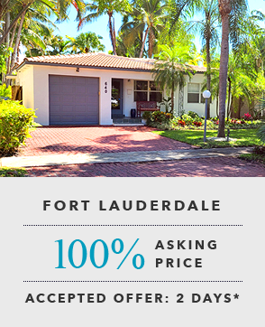 Sold and Closed at 100% of asking price in Fort Lauderdale, FL - accepted offer 2 days