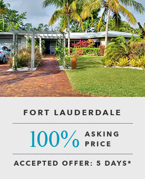 Sold and Closed at 100% of asking price in Fort Lauderdale, FL - accepted offer 5 days