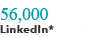 56,000 LinkedIn Followers Across All of Our Profiles