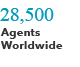 28,500 Agents Worldwide